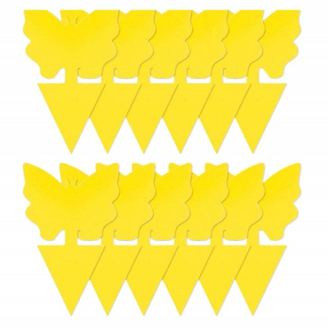 Tablero Adhesivo Doble Cara FLhrweasw Trampa de Mariposa Amarillo 20 Piezas