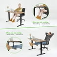 thumbnail image 4 of FEZIBO Dual Motor Electric Standing Desk with Splice Tabletop, Greige Finish,55", 4 of 6
