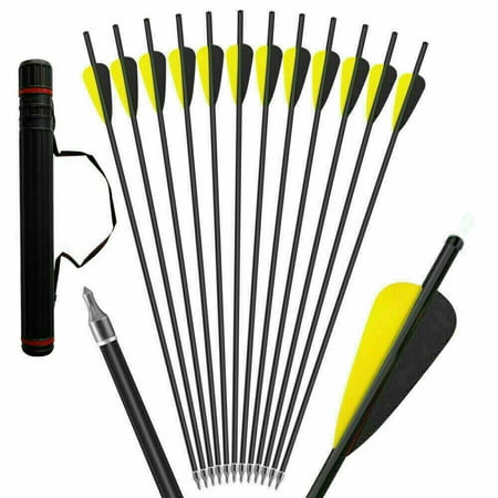 12PCS 20 inch Carbon Arrows Crossbow Bolts OD8.8 mm / Arrows Quivers For