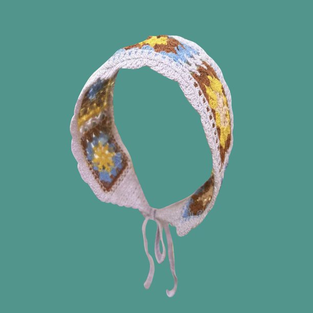 Diadema pequeña de lana fresca con accesorios para el cabello de borde ancho de encaje, diadema retro tejida para mujer con diadema de encaje hueco, diadema de moda