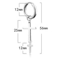 thumbnail image 4 of Boucle d'Oreille Sans Perçage Unisexe Mode à Clip Boucle d'Oreille Pendante Anneau, 4 of 10