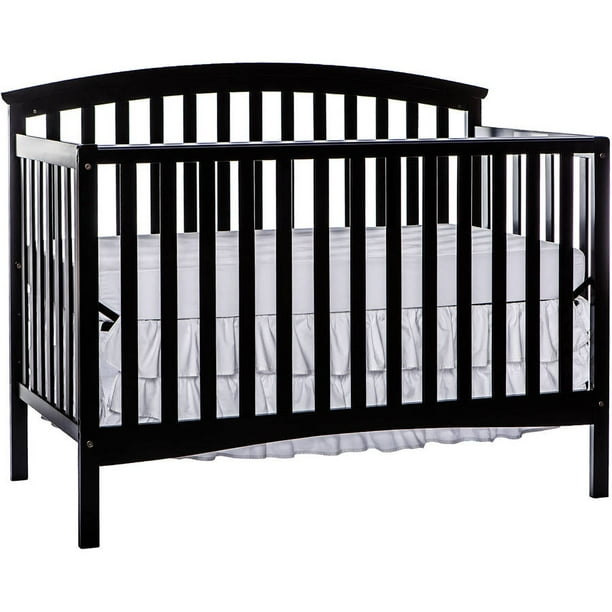 Dream On Me Eden 5 In 1 Convertible Crib Black Walmart Com