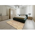 thumbnail image 4 of Ahgly Company Indoor Square Traditional Brown Gold Persian Area Rugs, 8' Square, 4 of 6
