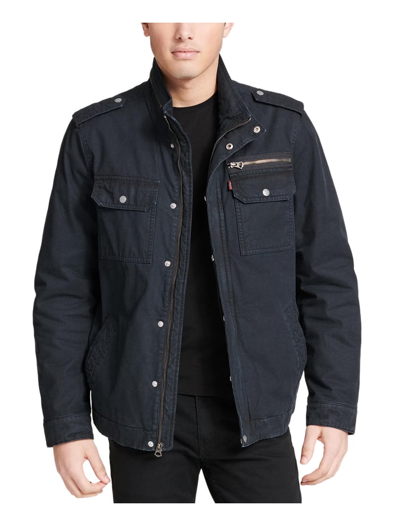 Men's Levi Military Jacket Color: Black Size: XXL - Walmart.com