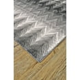 thumbnail image 4 of Milania Contemporary Chevron Accent Rug, Gargoyle Gray/White, 1ft-8in x 2ft-10in, 4 of 4