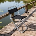 thumbnail image 1 of HCBY Outdoor Folding Chair, Mini yet Supportive Portable Stool, Easy-clean Fabric Material, Smooth Polished Surface, Foldable Storage Structure for Household Gathering, 1 of 6
