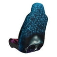 thumbnail image 2 of Naloa Punk Style Blue Haired Skull Car Seat Covers Universal Front Seat Coves for Car Accessories ,Padded Car Covers for Automotive, SUV, Truck, and Van, 2 of 5