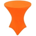 thumbnail image 3 of Gowinex Neon Orange 28 x 43 inches Cocktail Spandex Fitted Tablecloth Stretch Table Cover, 3 of 4