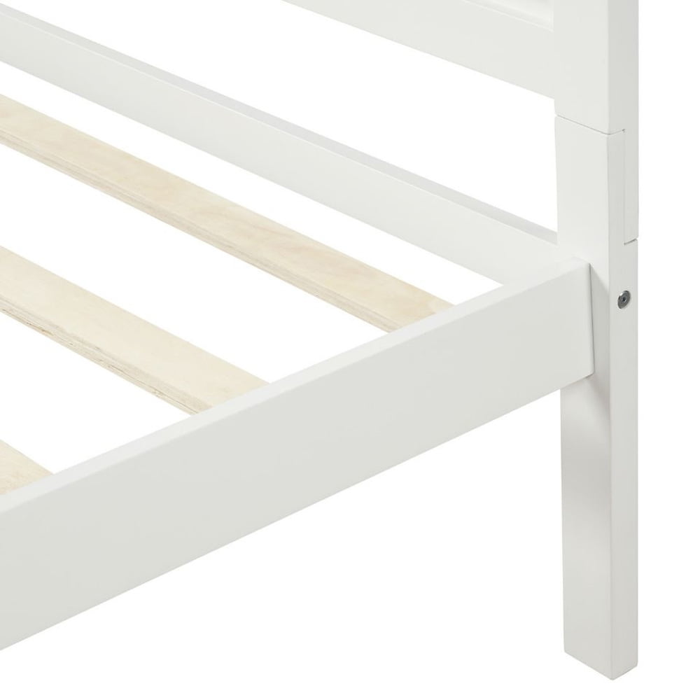 Private Jungle Sale Wood Platform Beds with Headboard and Wood Slat Support, Twin Bed Frame Mattress Foundation, White Private Jungle Sale Wood Platform Beds with Headboard and Wood Slat Support, Twin Bed Frame Mattress Foundation, White
