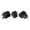 thumbnail image 3 of SouthWire Corp. Power Cord Adapter 9522TR08 For Connecting RV Power Inlet To Standard Power Source; RV Plug; Triangle Shape; 30 Amp Male To 15 Amp Female; Non Locking; Without Lighted Ends, 3 of 4