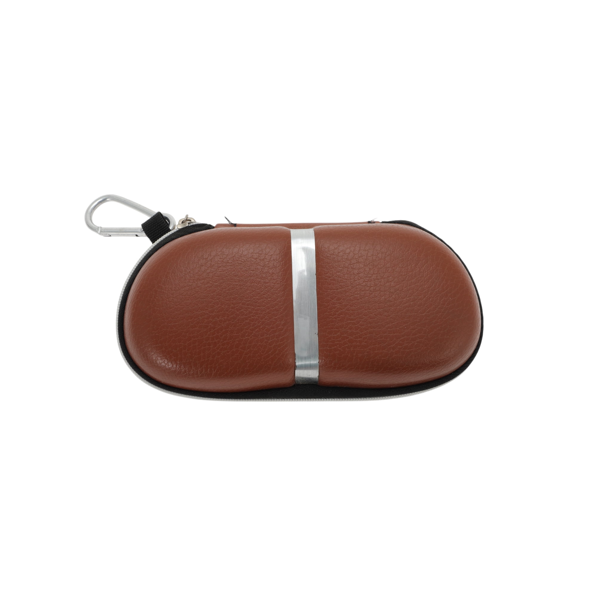 Unique Bargains Durable Eyeglasses Storage Case with Soft Lining Brown