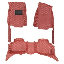 leadwolf Floor Mats Custom Fit for Nissan Altima 2013-2020 5 Seats Carpet Protection All Weather PU Leather Front & Rear Full Set Wine Red