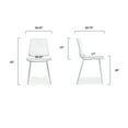 thumbnail image 6 of Poly and Bark Marais Dining Chair in White (Set of 4), 6 of 9
