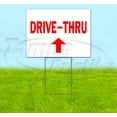 thumbnail image 1 of Drive-Thru Up (18" x 24") Yard Sign, Includes Metal Step Stake, 1 of 6