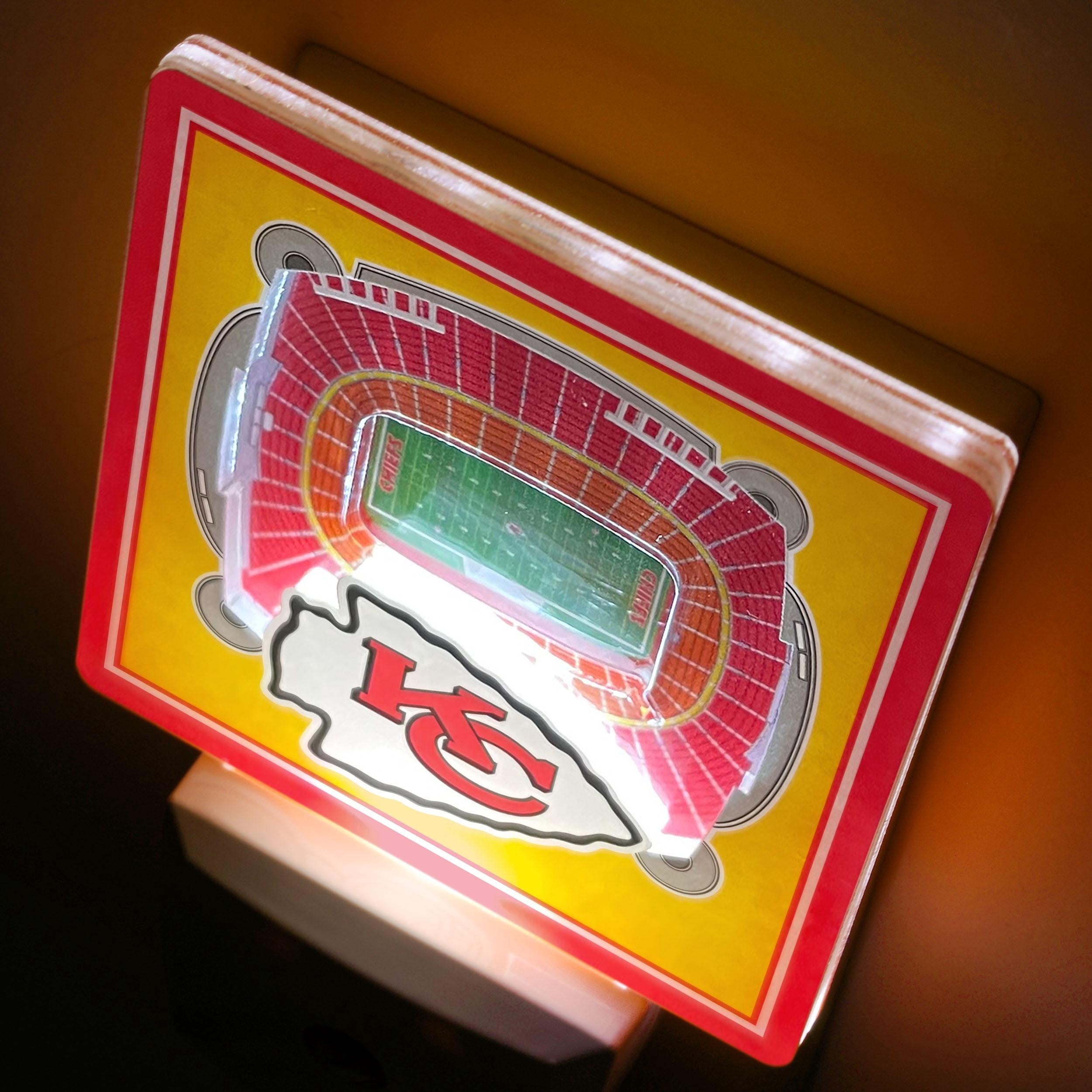 YouTheFan NFL Kansas City Chiefs StadiumView Nite Light
