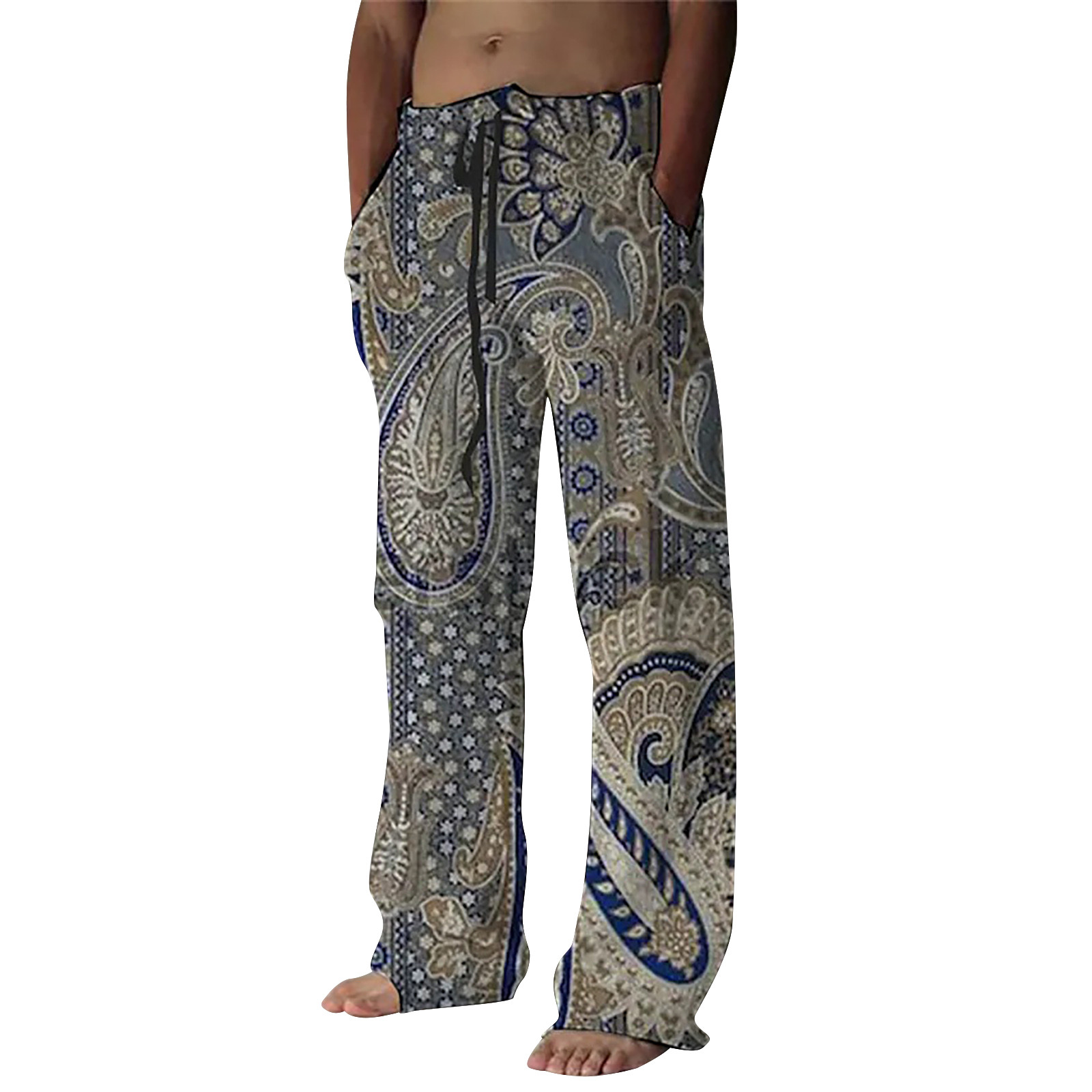 HUPTTEW Men's Running Pants Lightweight Quick Dry Sweatpants Loose Fit