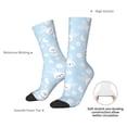 thumbnail image 2 of Yiaed Cute Bunny Print Great elasticity Crew Socks Sports socks for Men and Women, 2 of 5