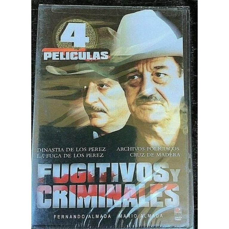 Spanish 4 Pack DVD Bundle: Fugitivos y Criminales Fernando y Mario Almada  Ley Fuga El Criminal, Fiesta De Charros. 4 Peliculas, Dos Peliculas  Mexicanas - Triunfo De Los & Una Rosa, El