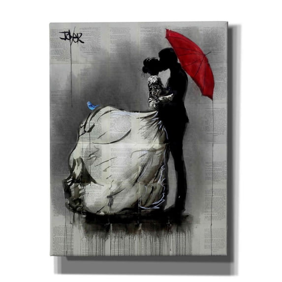 Epic Graffiti 'Big Dresss' by Loui Jover, Canvas, Wall Art, 26"x34"