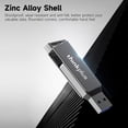 thumbnail image 4 of yeacher Lenovo ThinkPlus MU251 128GB Dual-Port USB 3.0 & Type-C Metal Flash Drive with 360° Rotation, Compact & Durable Design, Plug-and-Play for Multiple Devices, 4 of 6