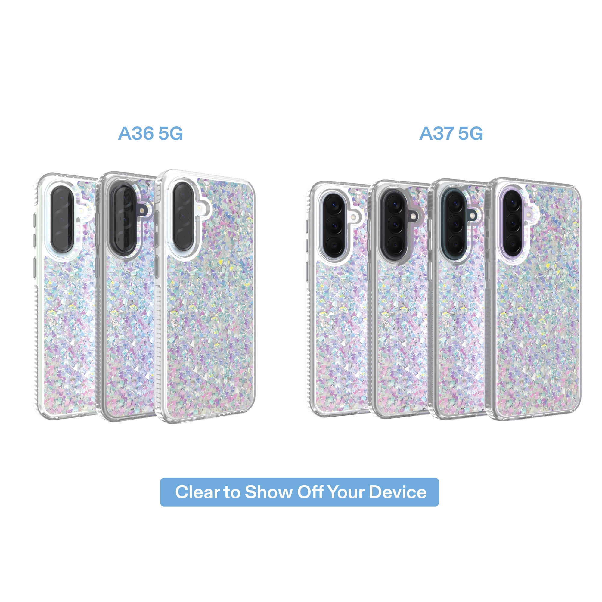 onn Phone Case for Samsung Galaxy A37 5G / A36 5G - Iridescent Glitter Fleck