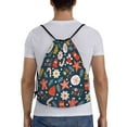 thumbnail image 2 of Bingfone Holiday Christmas Cookies Drawstrings Backpacks Bags For Men Women Gym Drawstrings Bag, 2 of 9