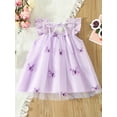 thumbnail image 3 of Bagilaanoe Toddler Baby Girl Summer Dress Butterfly Sleeveless A-line Dresses 9M 12M 18M 24M 3T Kids Casual Swing Sundress, 3 of 8