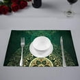 thumbnail image 2 of MKHERT Vintage Mandala Floral Circle Culture Swirls Pattern Placemats Table Mats for Dining Room Kitchen Table Decoration 12x18 inch,Set of 4, 2 of 4