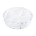 thumbnail image 2 of jifeng Divided Serving Box Nordic with Lid Refrigerator Food Organizer Salad Veggie Circular, 2 of 9