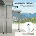 thumbnail image 4 of Outsunny 6.6'x5' Manual Retractable Patio Awning Window Door Sun Shade Deck Canopy Shelter Water Resistant UV Protector Green, 4 of 10