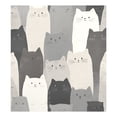 thumbnail image 6 of Yayeee Magnetic Dishwasher Cover for The Front Decoration Home Kitchen Machine Sticker Protector, Gray Cute Cats, 6 of 6
