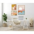 thumbnail image 5 of Kate and Laurel Sylvie Endless Summer Vertical, Sunrise Dove and Sunrise Over Marrakesh Framed Canvas Wall Art Set by Kate Aurelia Holloway, 3 Piece Set Natural, Soft Boho Abstract Art for Wall, 5 of 6
