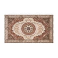 thumbnail image 2 of Farmhouse Boho Dark Brown Pattern Rugs and Mats Non Skid Washable Absorbent Microfiber Soft Kitchen Mat for Floor Set Of 2 Decor Stain Resistant 17"x47"+17"x30", 2 of 7