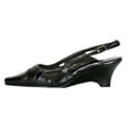 thumbnail image 2 of PEERAGE Reese Women Extra Wide Width Leather Sandals BLACK 10, 2 of 3