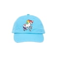thumbnail image 1 of Unicorn Youth Sized Adjustable Baseball Hat, Sky Blue, 1 of 2