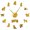 Gold,27inch, variant on Labrador Retriever Poodle Dogs Portrait Labradoodle Puppy DIY Large Wall Clock Giant Frameless Non ticking Wall Hanging Watch(Black,27inch)