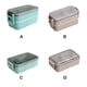 thumbnail image 3 of Inteprter Fiambrera portátil Paja de trigo Aislamiento de alimentos Conservación fresca Contenedores de almacenamiento Bento Microondas Horno Cocina y Comedor Azul de una sola capa, 3 of 6