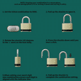 thumbnail image 5 of Outdoor Combination Lock, Heavy Duty Weatherproof Combination Padlock, 4 Pack Resettable Combination Lock for Locker, Shed, Garage, Gate, Fence, 5 of 6
