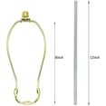 thumbnail image 4 of EFEMF-Table Lamp Wiring Kit with 8 Inch Harp, 3-Way Socket 2 Pieces 12" Lamp Pipe, with Instructions for DIY Lamp Design or Repair, Brass, 4 of 4