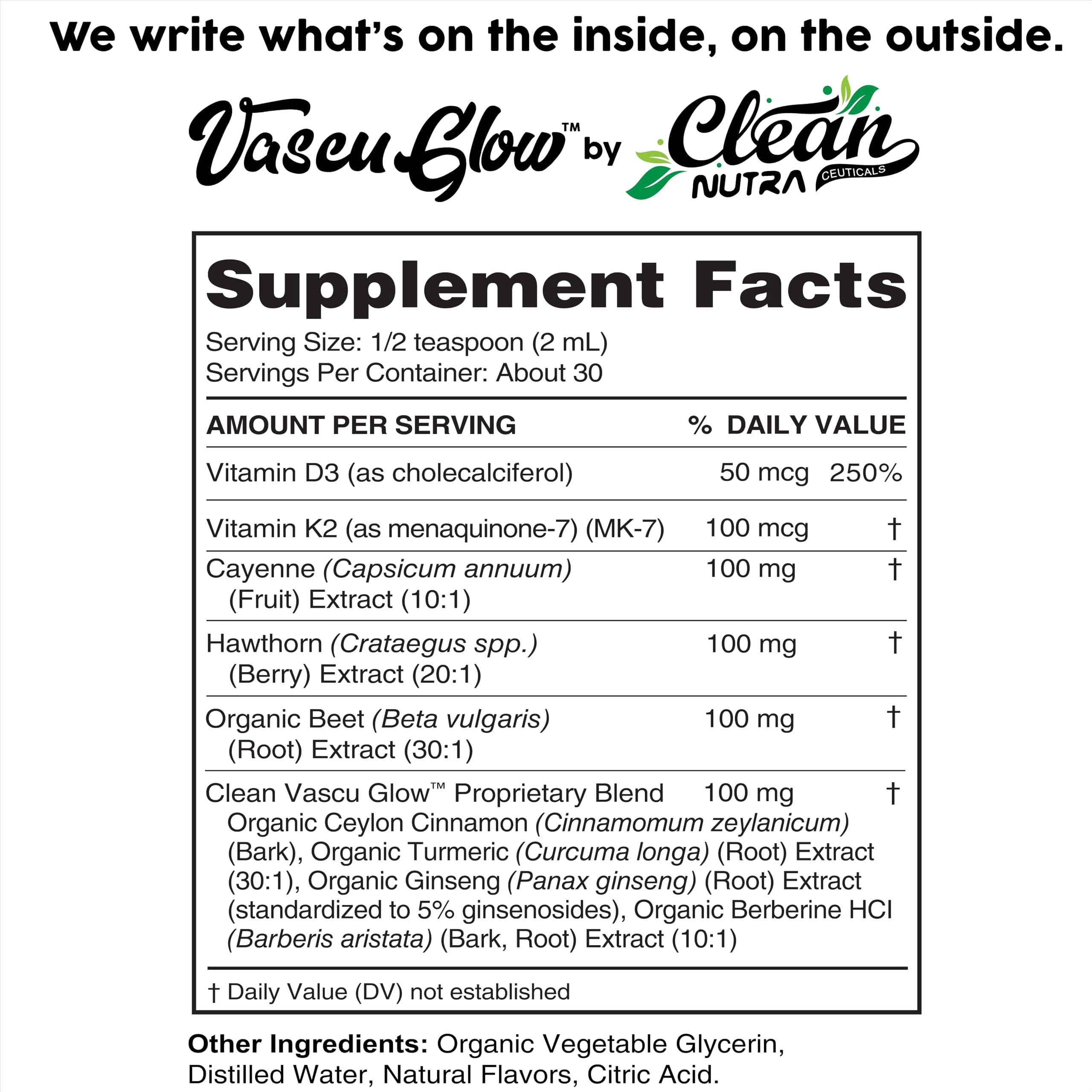 Clean Nutra Cayenne Pepper Drops Supplement Liquid + Hawthorn Berry, Vitamin D3 K2 Beet Root Powder, Ceylon Cinnamon, Turmeric Curcumin, Organic Panax Ginseng, Berberine Extract 1  3 Pack