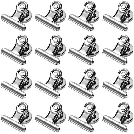 

Magnet Clips Heavy Duty - Width 1.5 inch Strong Metal Magnetic Clips for Refrigerator 16 Pack Diameter 1 inch Magnetic Clips for Whiteboard Office Magnets Photo Magnets