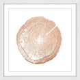 thumbnail image 2 of "Log Cutout Rose Gold" Framed Painting Art Print, 2 of 6