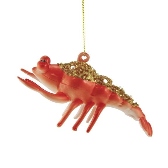 Holiday Ornament Pacific Gold Lobster Glass Sea Life 6003951