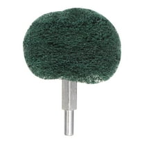 Mushroom Buffing Wheel for Drill 50mm x 36mm 180 Grit 1/4" Shank, Green