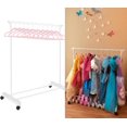 thumbnail image 1 of Boottique Child Garment Rack- Kids Closet Organizer- with 10 Children's Velvet Hangers (Rack with 10 Pink Velvet Hangers), 1 of 8