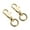 Gold, variant on 2set Metal Swivel Lobster Clasp Keychain for Key, Jewelry Making, Art Crafts,Spring Key Rings Purse Making Accessories(Silver)