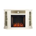 thumbnail image 3 of SEI Furniture Claremont Storage Engineered Wood Smart Corner Fireplace in Ivory, 3 of 5