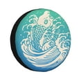 thumbnail image 1 of XMXY Abstract Fish Animal Spare Tire Cover, Universal Waterproof Cover for Jeep RV Tire Wheel Protection, 17 inch, 1 of 8