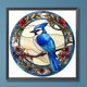 thumbnail image 1 of Cuadros Decorativos 5D bricolaje redondo completo taladro diamante pintura vidrieras Tanager decoración (VIP1021) Wdftyju de costura negro 4 estilos, 1 of 7