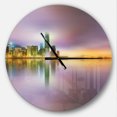 thumbnail image 1 of DesignArt Hong Kong Panorama at Twilight Large Wall Clock, 1 of 2